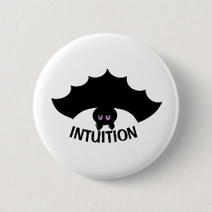 Badge Rond 5 Cm Bouton Chauve-Souris de Mode