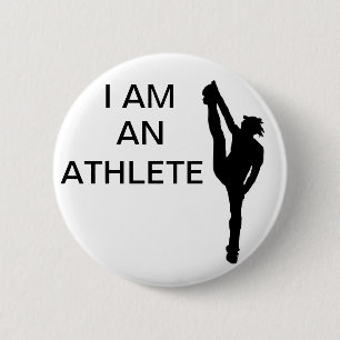 Badge Rond 5 Cm Bouton Cheerleading d'athlète