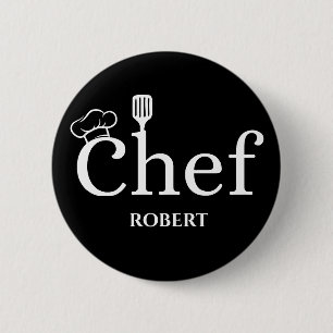 Badge Rond 5 Cm Bouton Chef