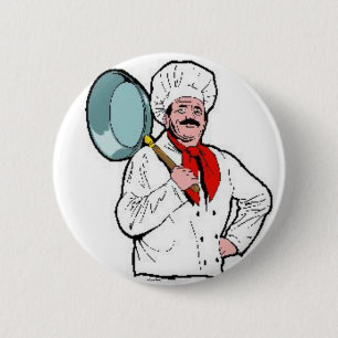 Badge Rond 5 Cm Bouton Chef Cook