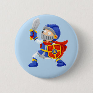 Badge Rond 5 Cm Bouton Chevalier