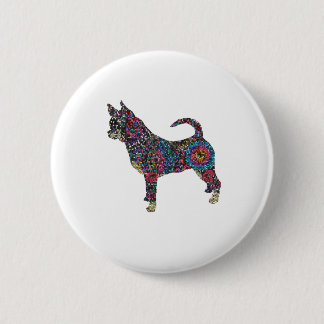 Badge Rond 5 Cm Bouton Chihuahua