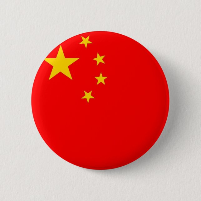 Badge Rond 5 Cm Bouton chinois de drapeau (Devant)