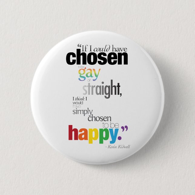 Badge Rond 5 Cm Bouton choisi (Devant)