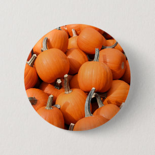 Badge Rond 5 Cm Bouton citrouille