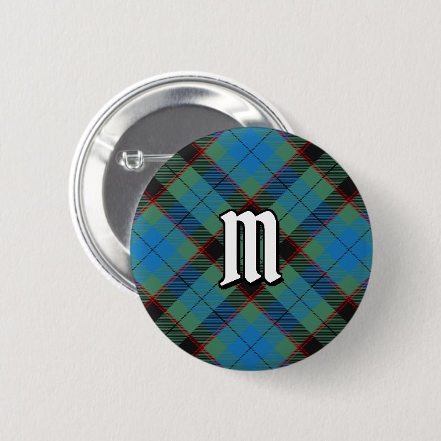 Badge Rond 5 Cm Bouton Clan Guthrie Tartan (Devant & derrière)