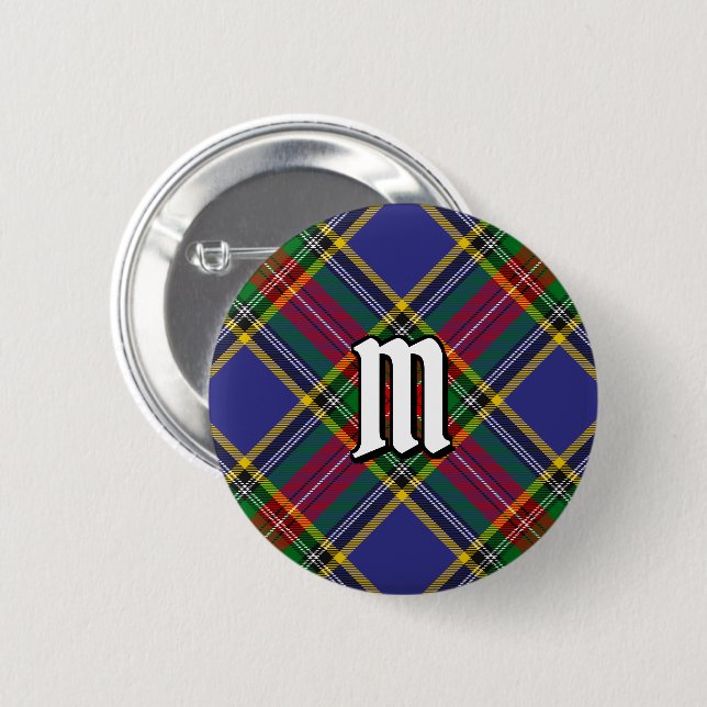 Badge Rond 5 Cm Bouton Clan MacBeth Tartan (Devant & derrière)