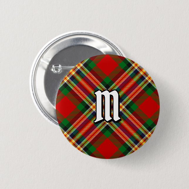 Badge Rond 5 Cm Bouton Clan MacGill Tartan (Devant & derrière)