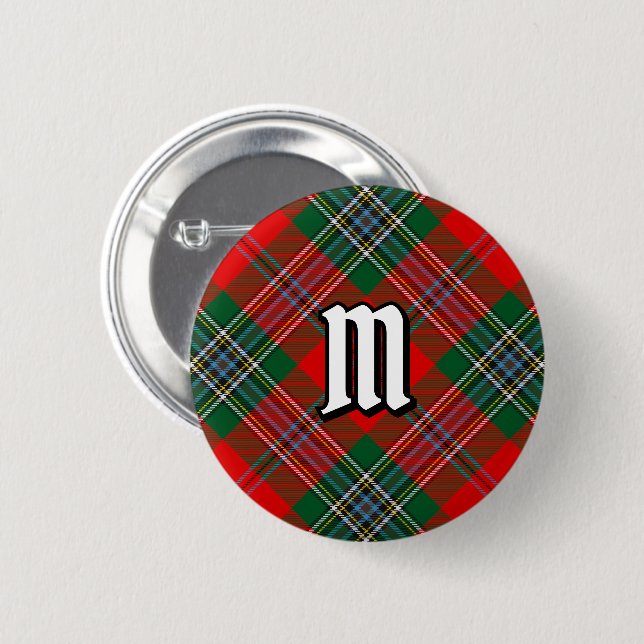 Badge Rond 5 Cm Bouton Clan MacLean Tartan (Devant & derrière)