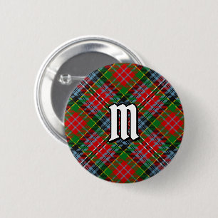 Badge Rond 5 Cm Bouton Clan MacPherson Tartan