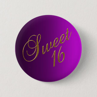 Badge Rond 5 Cm Bouton Club Sweet 16 violet