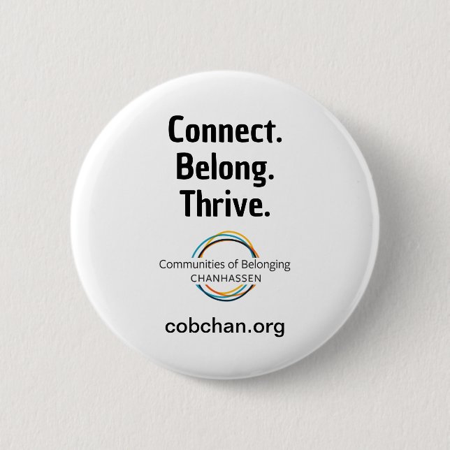 Badge Rond 5 Cm Bouton CoBC - Connectez-vous à l'avenir (Devant)