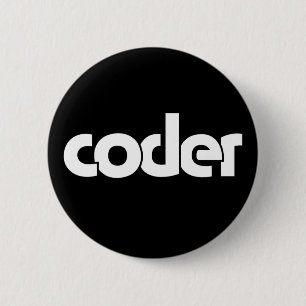 Badge Rond 5 Cm Bouton Coder