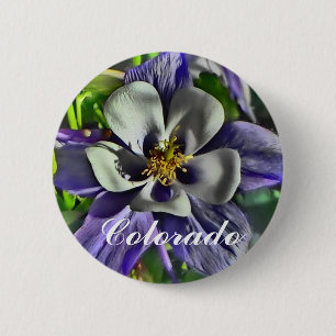 Badge Rond 5 Cm Bouton colombin du Colorado