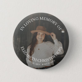 Badge Rond 5 Cm Bouton commémoratif de l'enterrement de photo en m