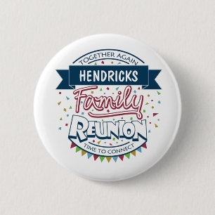 Badge Rond 5 Cm Bouton Conception de réunion de famille