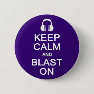 Badge Rond 5 Cm Bouton Conserver le calme et le souffle
