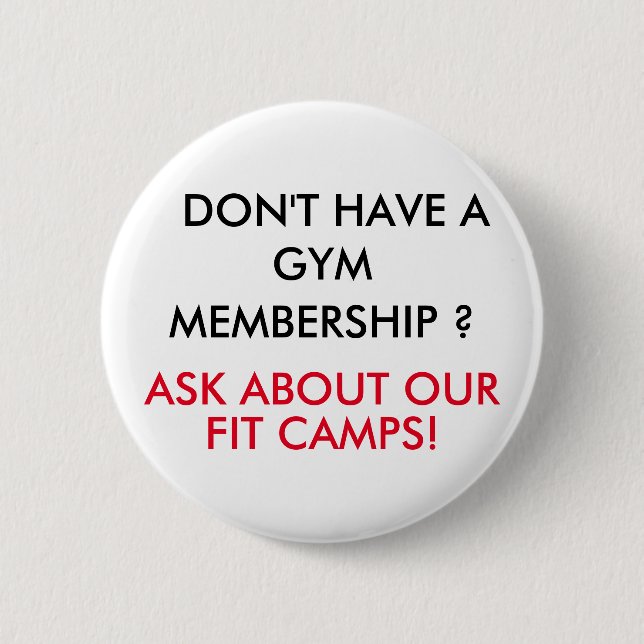 Badge Rond 5 Cm Bouton convenable de camp (Devant)