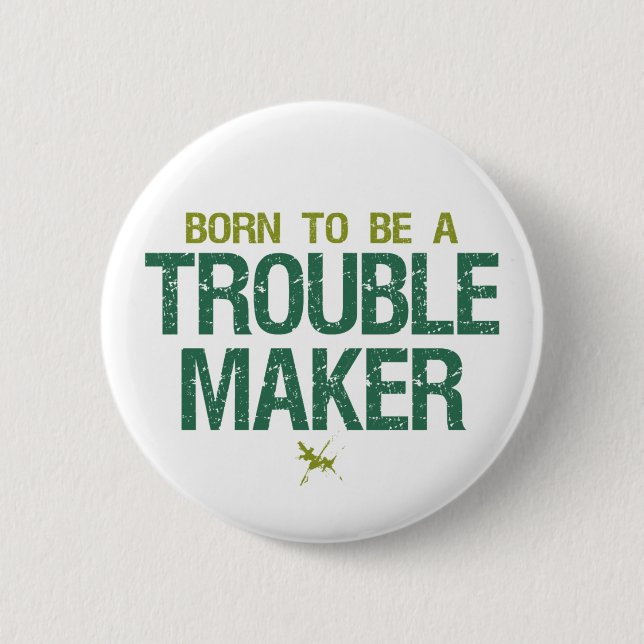 Badge Rond 5 Cm Bouton Création de problèmes (Devant)