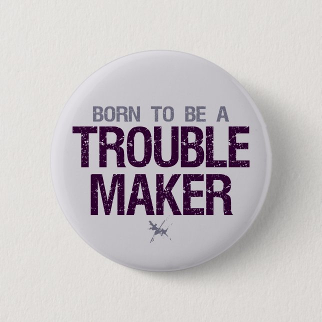 Badge Rond 5 Cm Bouton Création de problèmes (Devant)