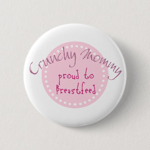 Badge Rond 5 Cm Bouton croquant de maman