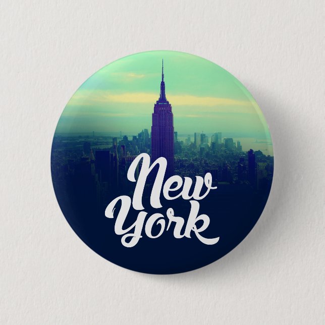 Badge Rond 5 Cm Bouton Cycle de New York (Devant)