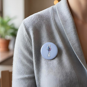 Badge Rond 5 Cm Bouton d'abbaye