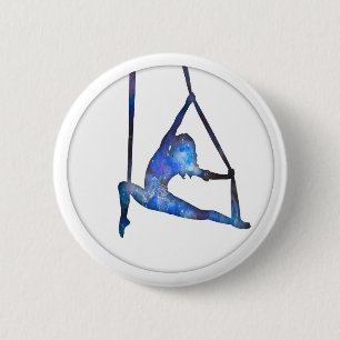 Badge Rond 5 Cm Bouton d'Aerialist de galaxie