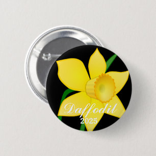 Badge Rond 5 Cm Bouton Daffodil Festival