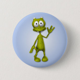 Badge Rond 5 Cm Bouton d'alien de Lil