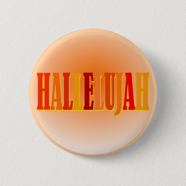 Badge Rond 5 Cm Bouton d'alléluia (Devant)