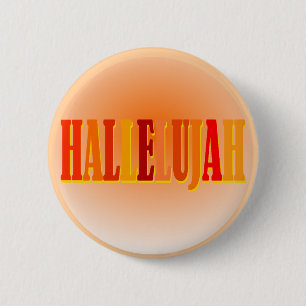 Badge Rond 5 Cm Bouton d'alléluia