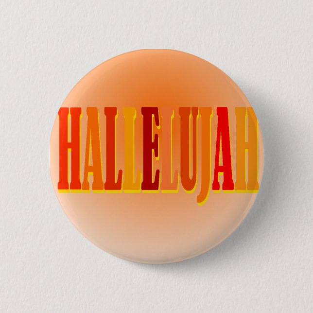 Badge Rond 5 Cm Bouton d'alléluia (Devant)