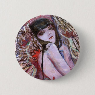 Badge Rond 5 Cm Bouton d'Amaranthe