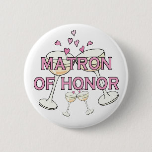 Badge Rond 5 Cm Bouton : Dame de honneur