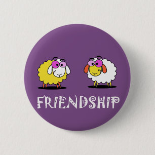 Badge Rond 5 Cm Bouton d'amitié génial