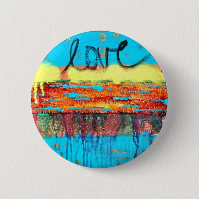 Badge Rond 5 Cm Bouton d'amour (Devant)
