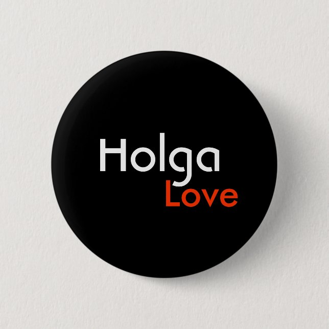 Badge Rond 5 Cm bouton d'amour de holga (Devant)