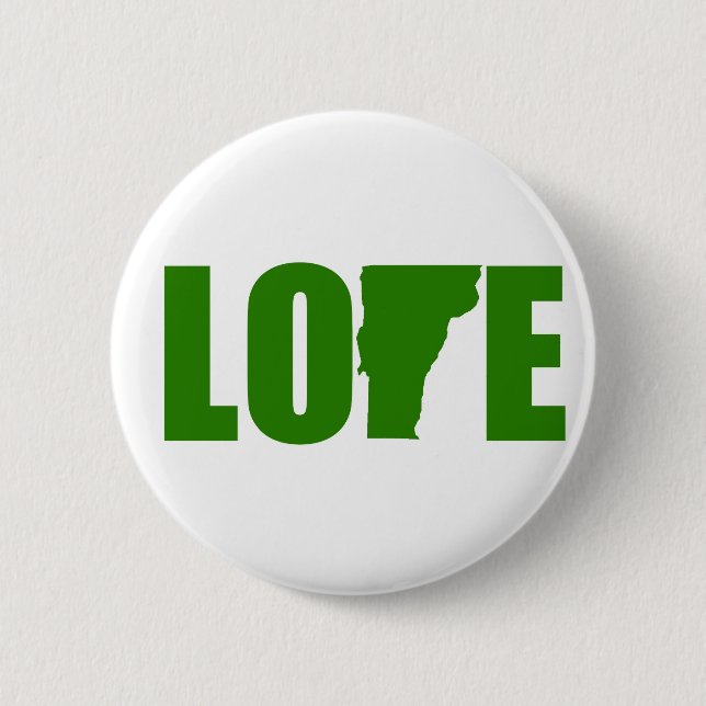 Badge Rond 5 Cm Bouton d'amour du Vermont (Devant)