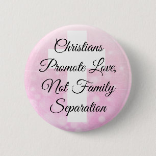 Badge Rond 5 Cm Bouton d'amour pour les chrétiens