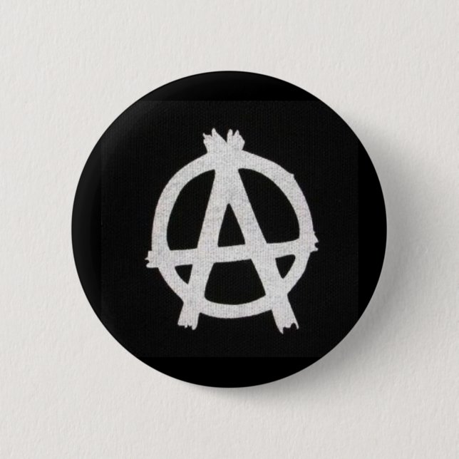 Badge Rond 5 Cm bouton d'anarchie (Devant)