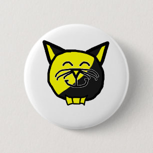 Badge Rond 5 Cm Bouton d'Anarkitty