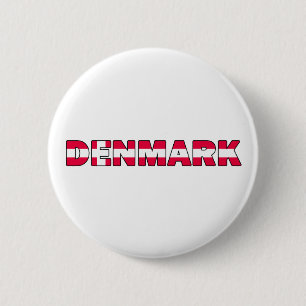 Badge Rond 5 Cm Bouton Danemark