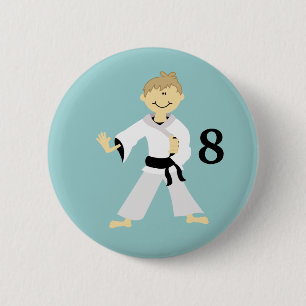Badge Rond 5 Cm Bouton d'anniversaire personnalisé par GARÇON de
