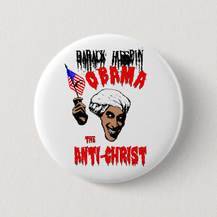 Badge Rond 5 Cm Bouton d'antichriste d'Obama