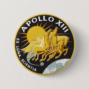 Badge Rond 5 Cm Bouton d'Apollo 13