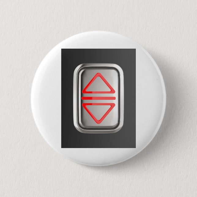 Badge Rond 5 Cm Bouton d'appel de l'ascenseur (Devant)