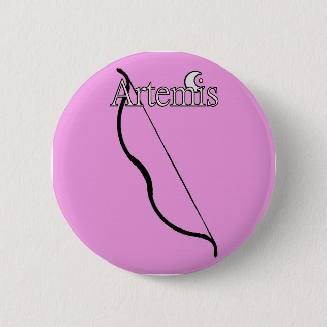 Badge Rond 5 Cm Bouton d'Artemis (Devant)