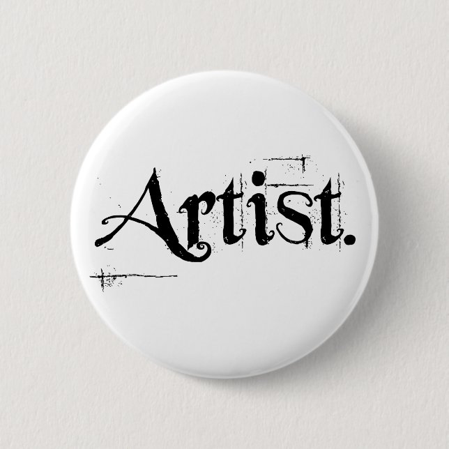 Badge Rond 5 Cm Bouton d'artiste (Devant)
