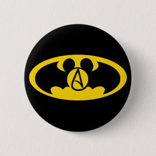 Badge Rond 5 Cm Bouton d'athée de super héros